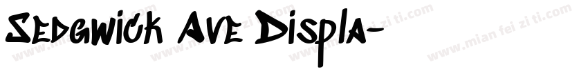 Sedgwick Ave Displa字体转换